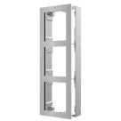 Voordelig en goed Hikvision DS-KD-ACW3/S, modulaire intercom, opbouwframe drievoudig RVS