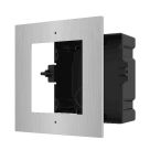 Voordelig en goed Hikvision DS-KD-AFC1/S, modulaire intercom, inbouwframe enkelvoudig RVS