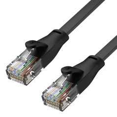 Voordelig en goed Huismerk RJ45 Patchkabel - CAT6 zwart plat 2 meter