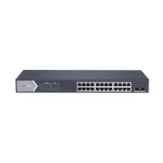 Voordelig en goed Hikvision DS-3E1526P-SI - 26 poorts gigabit switch met 24 PoE poorten